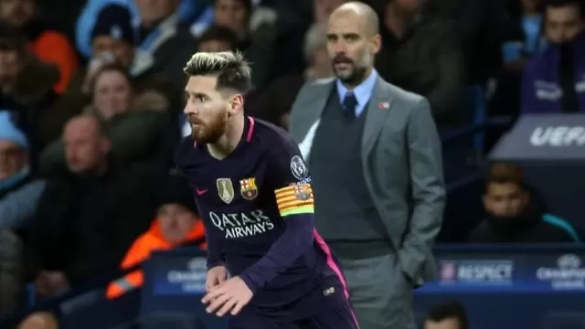 El técnico de Manchester City sueña que Messi termine su carrera vestido de azulgrana. | Foto: Twitter