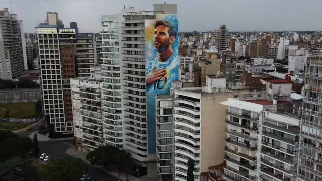 Lionel Messi: Un mural &quot;de otra galaxia&quot; fue inaugurado en su natal Rosario