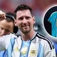 Lionel Messi presentó la camiseta que utilizará en su despedida de la selección argentina Lionel Messi presentó la camiseta que utilizará en su despedida de la selección argentina