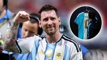 Lionel Messi presentó la camiseta que utilizará en su despedida de la selección argentina
