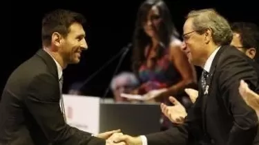 La máxima autoridad de Cataluña se pronunció tras la decisión de Messi. | Foto: Twitter