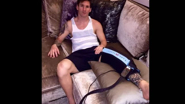 Messi sufri&amp;oacute; la rotura del ligamento colateral de la rodilla izquierda (Foto: Facebook)