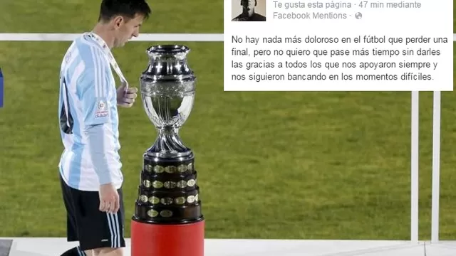 Messi aún no puede alcanzar la gloria con la selección. (EFE/Facebook)