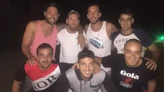 Lionel Messi se reencontró con sus amigos de las menores de Newell&#39;s