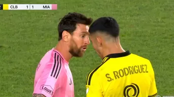 Lionel Messi tuvo picante cruce con Santiago Rodríguez en el Inter Miami vs Columbus Crew