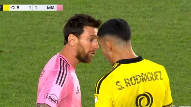 Lionel Messi y Santiago Rodríguez protagonizaron un tenso momento durante el Inter Miami vs Columbus Crew por la MLS / Fuente: MLS