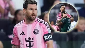 Lionel Messi volvió a jugar tras el fallecimiento de su padre y recibió el cariño de los rivales