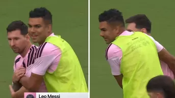 El CURIOSO momento entre Lionel Messi y Casemiro previo a partido del Inter Miami