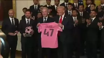 Lionel Messi y Donald Tramp tuvieron encuentro en la casa blanca