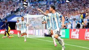 Lionel Messi y un excelente control para anotar GOLAZO 1-0 de Argentina sobre Cabo Verde