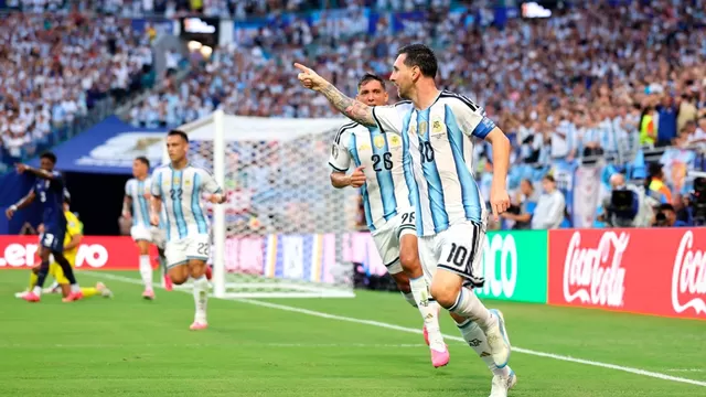 GOLAZO de Lionel Messi para el 1-0 de Argentina sobre Cabo Verde / Foto y Video: América TV