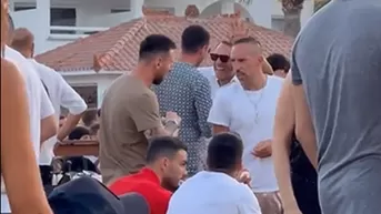 Lionel Messi y Franck Ribéry de fiesta en una famosa discoteca de Ibiza