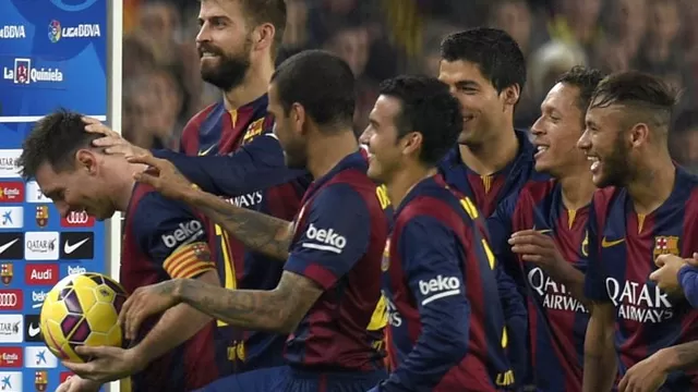 Messi y su felicidad al convertirse en goleador histórico de la Liga-foto-3