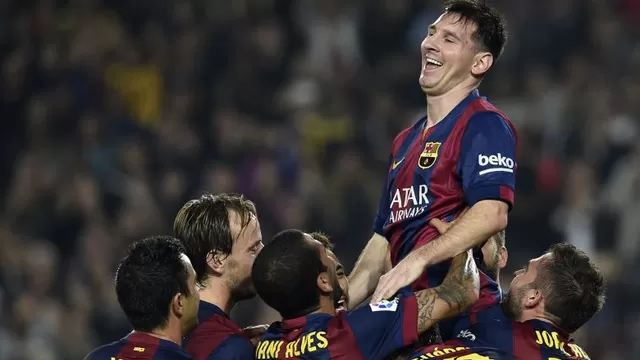 Messi y su felicidad al convertirse en goleador histórico de la Liga-foto-6