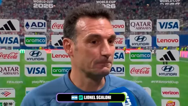 Lionel Scaloni habló tras triunfo de Argentina sobre Inglaterra / Foto: DSports