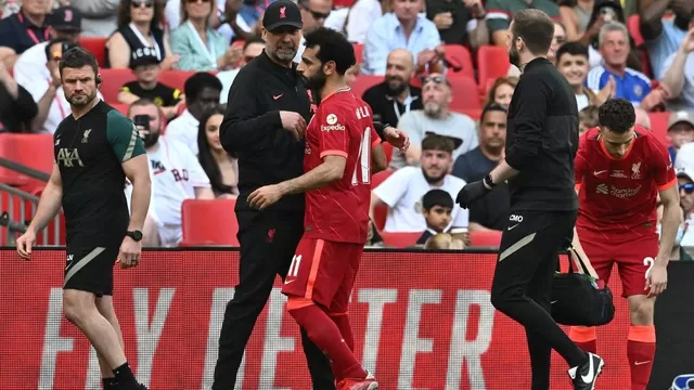 Salah fue sustituido a los 33&#39;. | Foto: AFP/Video: Espn