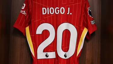 El Liverpool homenajeará al portugués eternamente, quitando el número que llevó durante su paso por el club. | Foto: Liverpool