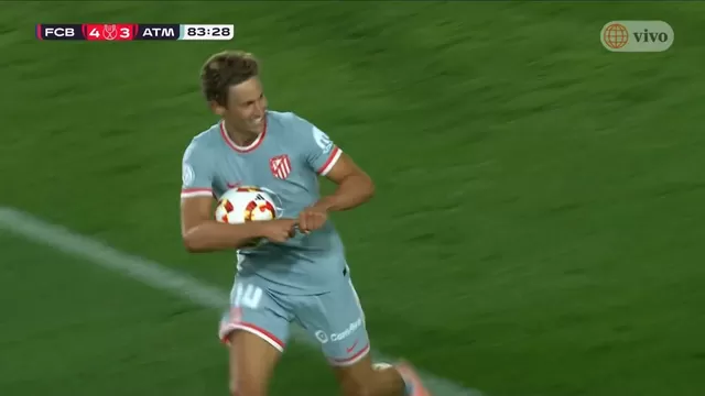 Marcos Llorente redujo la ventaja del Barcelona sobre el Atlético de Madrid por semis de Copa del Rey. | Video: América Televisión