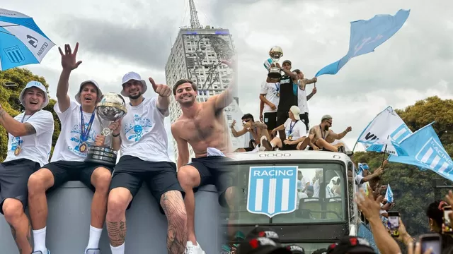 Lo que no se vio de las celebraciones de Racing tras el título de la Copa Sudamericana 2024. | Video: AD