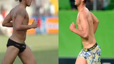 A lo Vargas: Faouzi Ghoulam del Napoli celebró triunfo de su equipo mostrando más de la cuenta A lo Vargas: Faouzi Ghoulam del Napoli celebró triunfo de su equipo mostrando más de la cuenta