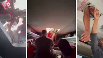 ¡Locura! Aficionados se metieron al bus que trasladaba a Flamengo
