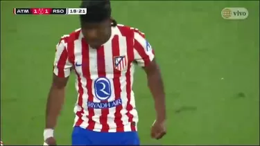 Atlético Madrid 1-1 Real Sociedad: GOL de Lookman para el empate en Final Copa del Rey. | América