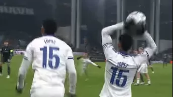 López y el insólito blooper que hizo en el Copenhague vs Nápoli