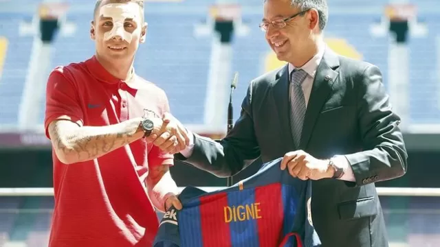 Lucas Digne: ¿qué le pasó en la nariz al refuerzo del Barcelona?