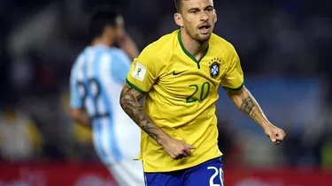 Lucas Lima, mediocampista del Santos.