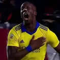 Luis Advíncula anotó su primer gol con Boca Juniors en triunfo ante Estudiantes