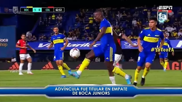 Luis Advíncula burló a dos rivales con un taco en el Boca Juniors vs. Colón