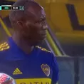 Luis Advíncula debutó en La Bombonera en el 1-1 de Boca Juniors ante Argentinos