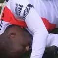 Luis Advíncula sufrió un duro golpe en la cabeza en el triunfo del Rayo Vallecano