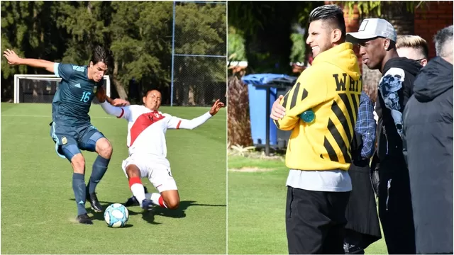 Advíncula y Zambrano apoyaron a la Sub-20 de Perú en amistoso ante Argentina