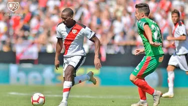 Luis Adv&amp;iacute;ncula fue elegido el mejor jugador de agosto en el Rayo. | Foto: Rayo Vallecano.