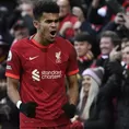 Luis Díaz anotó golazo en triunfo por 3-1 de Liverpool sobre Norwich