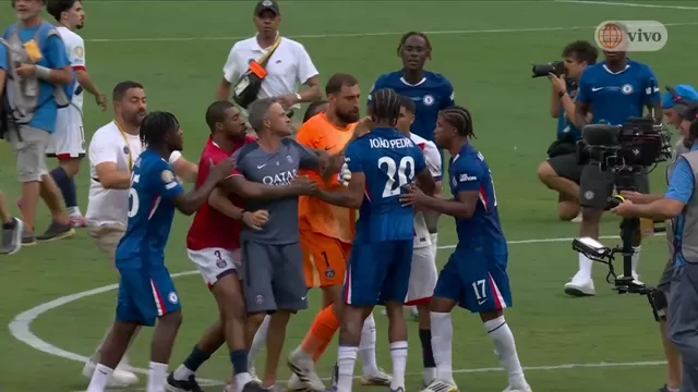 Luis Erique agredió a Joao Pedro tras derrota de PSG ante Chelsea en la final de Mundial de Clubes