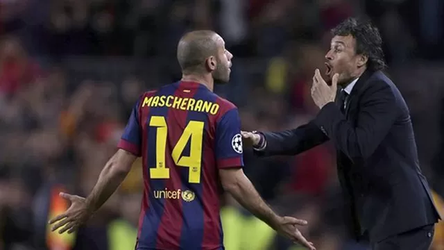 Luis Enrique está convencido que Mascherano renovará con el Barcelona
