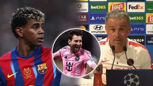 Luis Enrique se pronunció sobre Lamine Yamal y Lionel Messi, dejando clara su postura ante el polémico debate / Fuente: X Barcelona - ESPN