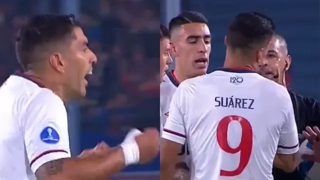 Luis Suárez explotó contra el árbitro tras derrota de Nacional ante Atlético Goianiense