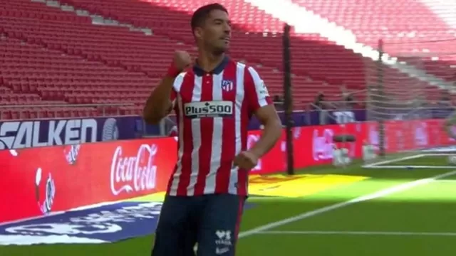 Luis Suárez anotó el 5-0 al minuto 86. | Foto: Captura de video