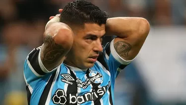 Luis Suárez, delantero de Gremio de Brasil. | Foto: AFP