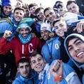 Luis Suárez se unió a los festejos de Uruguay campeón mundial Sub-20