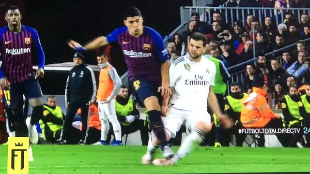 Luis Su&amp;aacute;rez marc&amp;oacute; un &amp;#039;hat-trick&amp;#039; en el cl&amp;aacute;sico Barcelona-Real Madrid. | Video: Cortes&amp;iacute;a DirecTV