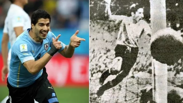 El '9' uruguayo recordó a un histórico. (Facebook Luis Suárez)