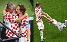 La tierna celebración de Luka Modric con su padre y con su hija - Noticias de croacia