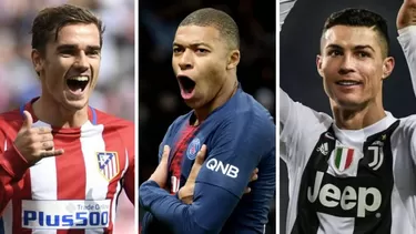 Cristiano, Griezmann y Mbapp&amp;eacute;, candidatos a Mejor Jugador en los Globe Soccer | Foto: As.