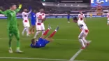 Luka Modric le dio tremendo grito a Mbappé durante el Croacia vs Francia / Captura / DAZN