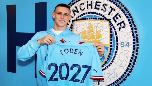 Manchester City anunció que Phil Foden renovó contrato hasta 2027