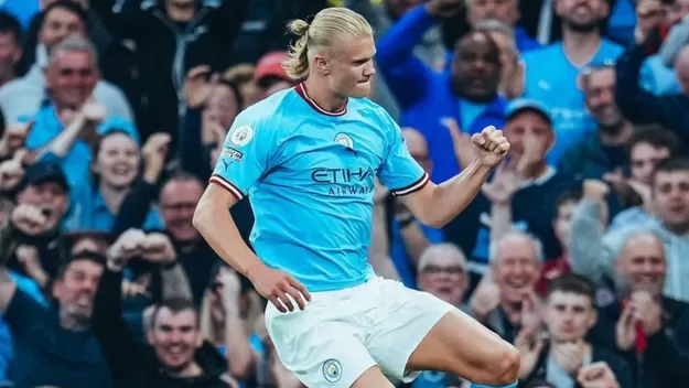 Manchester City aplastó 6-0 a Nottingham Forest con triplete de Haaland